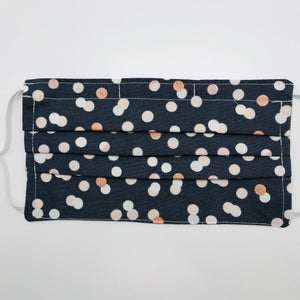 Metallic Polka Dots Face Mask with Filter Pocket